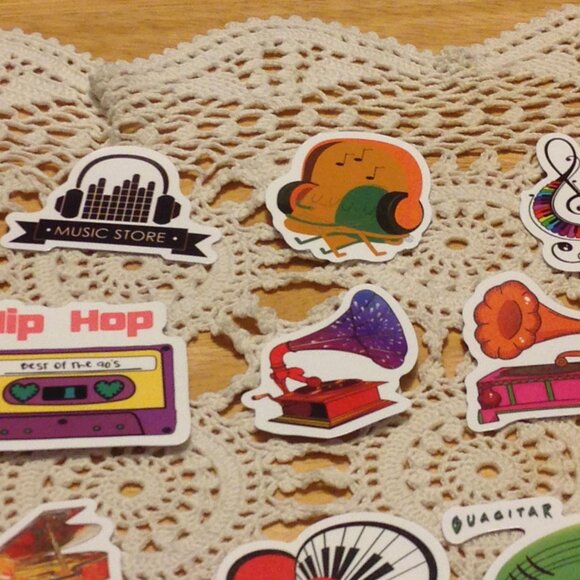 Music Theme Cellphone Stickers Bundle - Picture 4 of 8